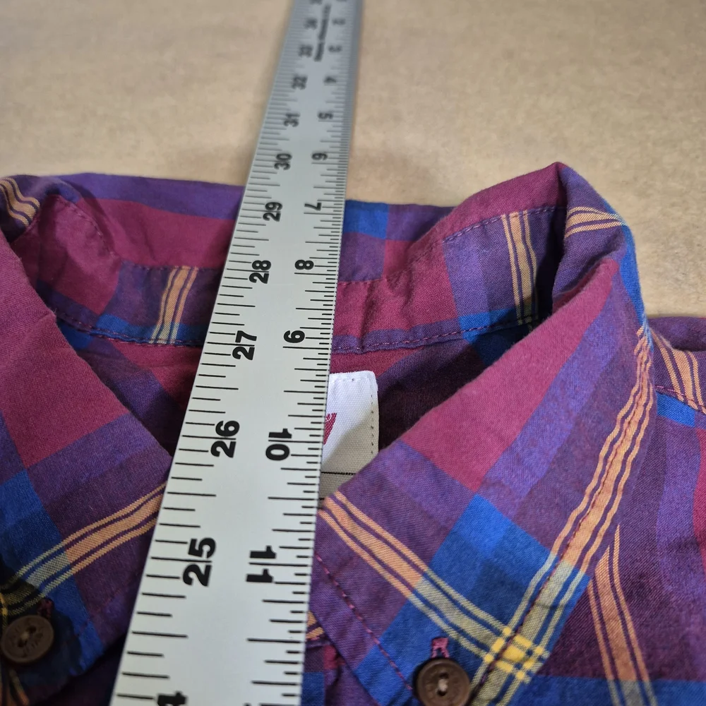 Levi's Ruby and Blue Plaid Button-Down Shirt 2703/380